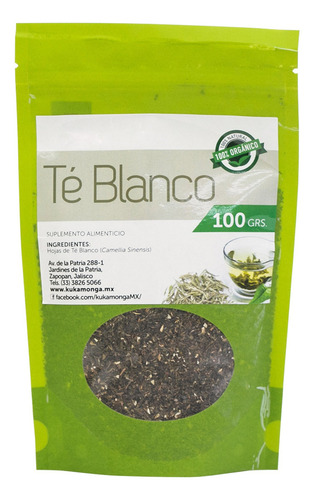 Antioxidante, Quema Grasa, Elimina Toxinas, Té Blanco - 100 Sabor Sin sabor