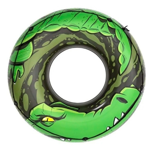 Inflable Flotador Dona Cocodrilo Salvavidas Infantil 2 Pzas