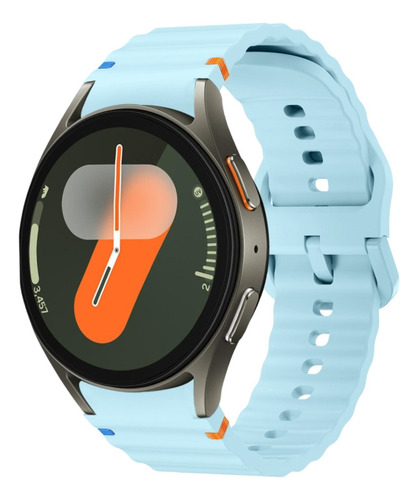 Correa De Silicona Azul Claro Para Samsung Galaxy Watch 7 40