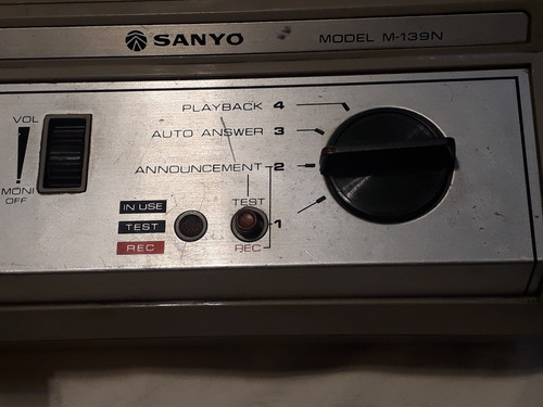 Antiguo Contestador Telefonico Sanyo M-139n Funcionando