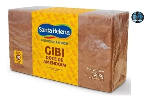 Doce De Amendoim Gibi Barra 1,5kg Santa Helena