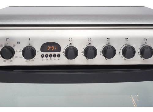 Imagen 6 de 6 de Cocina Inox Mixta Ariston 60 Cm F080996