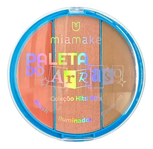 Miamake Paleta Blushes E Iluminador E Contorno Tom Da Maquiagem 3 Cores
