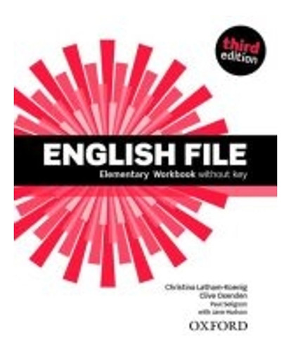 Libro English File Elementary 3rd Edition Workbook No Key De