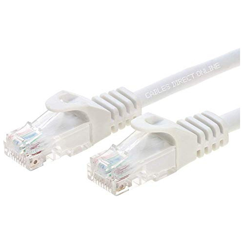 Snagless Cat6 Cable Red Ethernet 50 Pie Color Blanco
