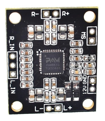 Modulo Amplificador Pam8610 2x10w 5v A 15v Arduino Clase D