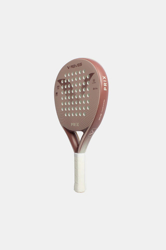Paleta Padel Reves Prix Fibra De Vidrio Redonda + Color Rosa