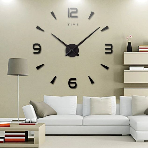 Imagen 1 de 3 de Reloj De Pared 3d Grande, Para Casa, Oficinas, Living