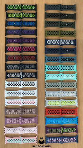 Pulseira Silicone Borracha Nike P/ Apple Watch 38 40 42 44mm