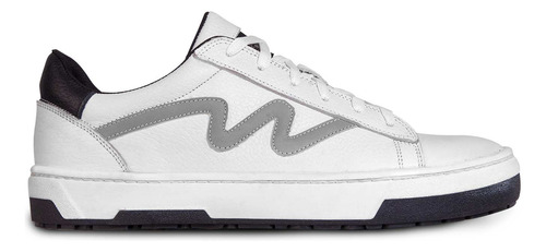 Tenis Bota Motociclista Hombre Moto Biker Wkl 80204 Blanco