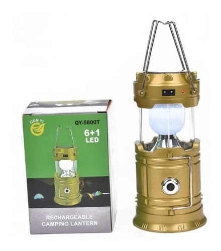 Farol Solar Led Alta Potencia Recargable 220v Pilas Camping