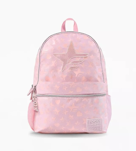 Mochila Espalda 18 Pulgadas Big Kids Footy Rosa