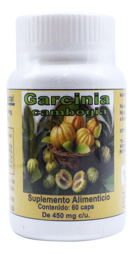 Garcinia Cambogia 60 Cápsulas Quema Grasa Sabor Sin Sabor