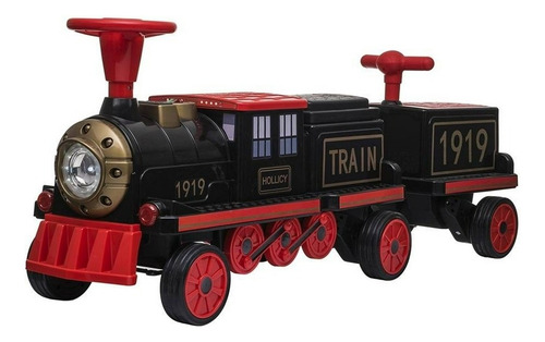 Montable Eléctrico Tren Apache 12 V Luz Y Sonido Negro