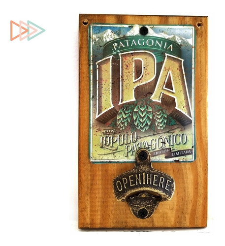 Destapador De Pared Chapa Cerveza Patagonia Ipa Quincho Bar