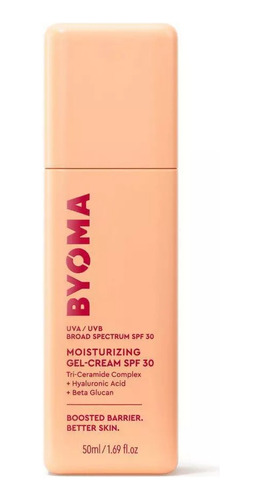 Hidratante facial en gel Byoma, SPF 30, tiempo de aplicación: día/noche, tipo de piel, todo tipo de piel