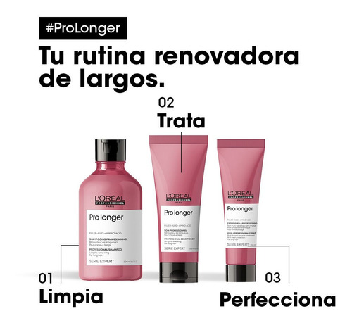 Imagen 6 de 8 de Acondicionador Renovador Pro Longer Loreal Pro 200 Ml