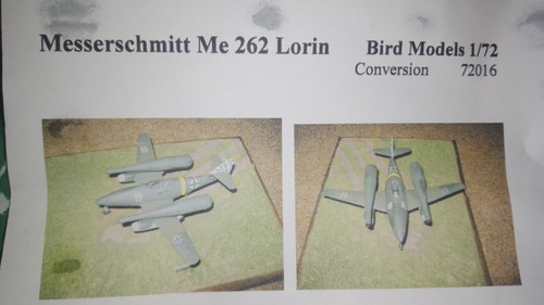 En Venta Kit De Resina Para Messerschmitt Me-262 1/72