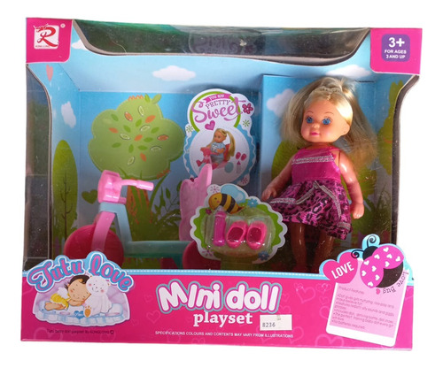 Muñeca Mini Doll Con Accesorios Varios Modelos Juguetech