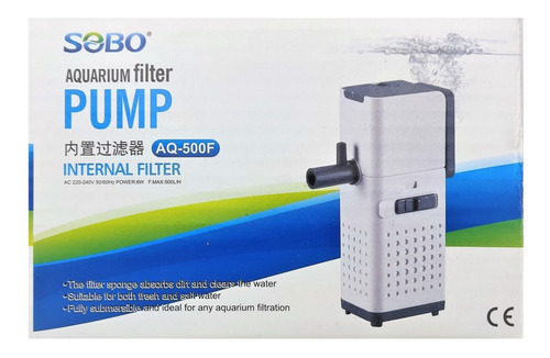 Filtro Interno Acuario Sobo 500 L/h Pro