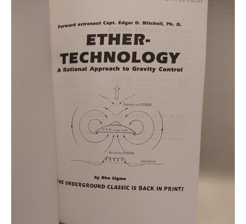 Ether Technology Rational Approach Gravity Control Rho Sigma (Usado)