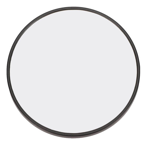 Espelho Lente De Aumento 10x Maquiagem 10cm Com Ventosa Moldura Preto