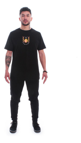 Imagen 7 de 8 de Polera De Hombre Manga Corta Hang Loose Negro
