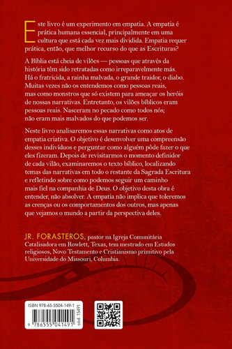 Empatia com o diabo: Como nos identificamos com os vilões da Bíblia, de Forasteros, JR.. Editorial Edições Loyola, capa mole em português, 2022