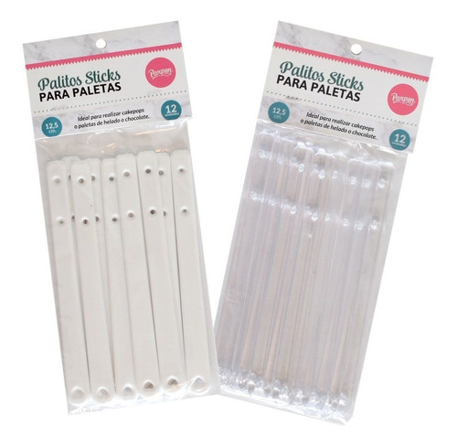 Palitos Sticks Para Paletas X 12 U. Tran. - Parpen - Prya