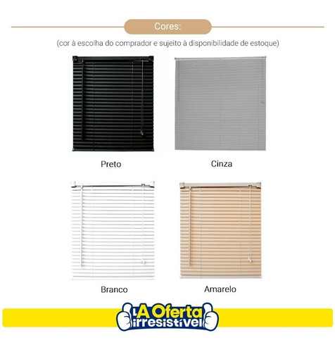 Imagem 6 de 8 de Persiana Evolux Horizontal De Pvc 130x80 Cm Sofisticada Loi