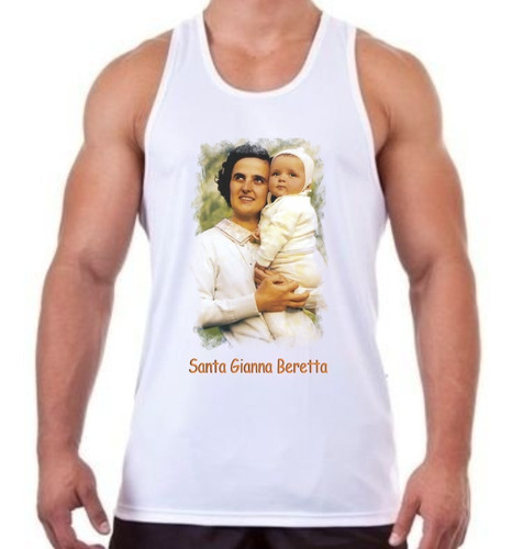 Camiseta Regata Santa Gianna Beretta Religiosa Católica