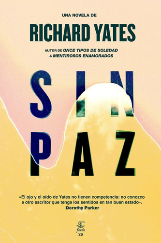 Sin Paz, De Richard Yates. Editorial Fiordo, Tapa Blanda En Español, 2019