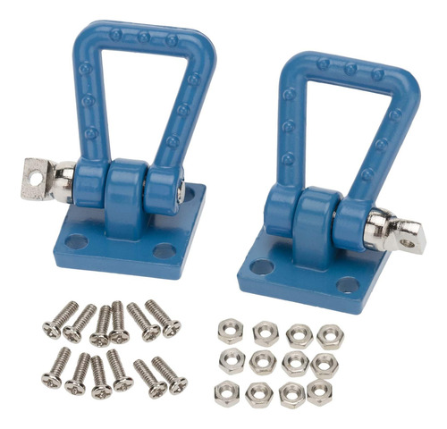 2 Ganchos De Remolque Rc 1:10 Con Hebilla De Metal,