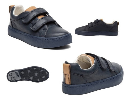 Clarks Zapatilla Urbana Infantil City Oasis Navy Talla 28 Eu