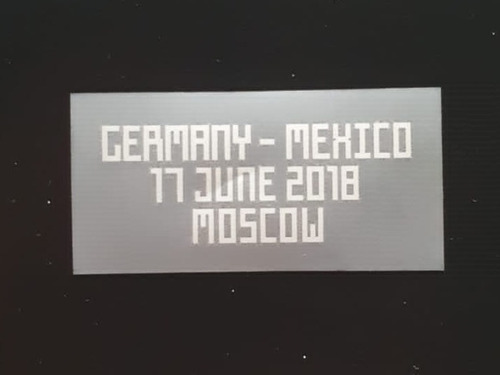 Mdt Oficial Alemania Vs Mexico - Mundial Russia 2018