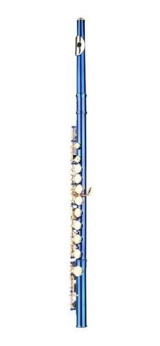 Flauta Traversa Etinger Flt20 Azul / Dorada