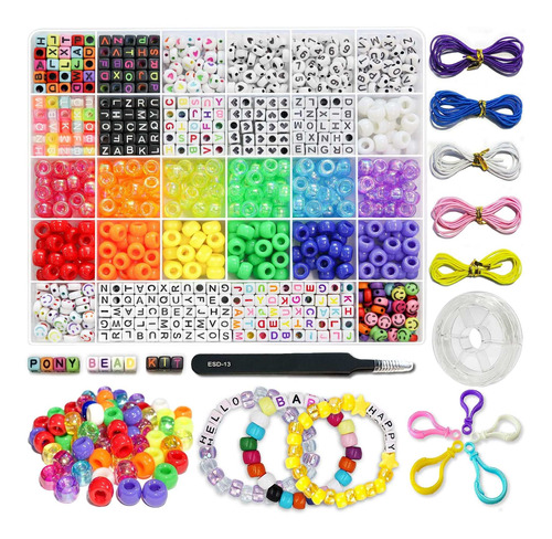 Lis Hegensa 1300 Pieza Manualidad Para Niño Kit Pulsera Poni