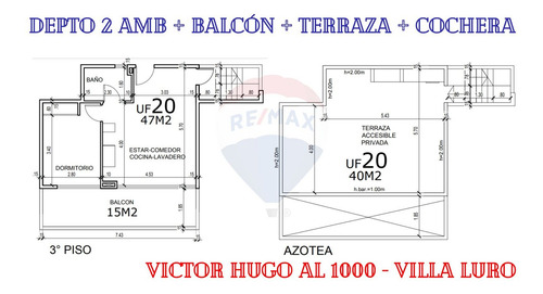 Venta 2 Amb Terraza Balcon Piscina Coch V. Luro
