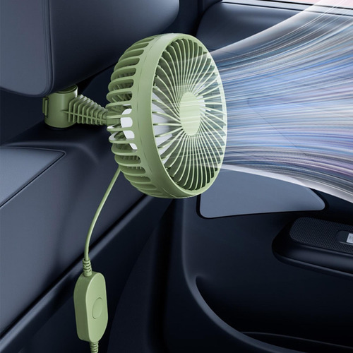 Fan Do Ventilador De Resfriamento De Carro Usb Verde