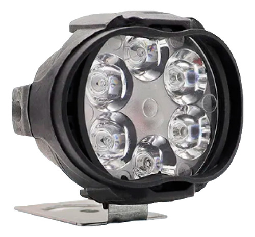 Faro 6 Led Auxiliar Moto Fijo Y Estrobo 18w Niebla 12v