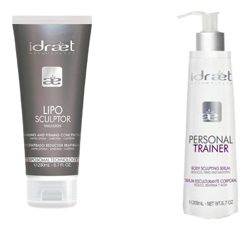 Set X2 Reductor Lipo Sculptor Personal Trainer Serum Idraet 