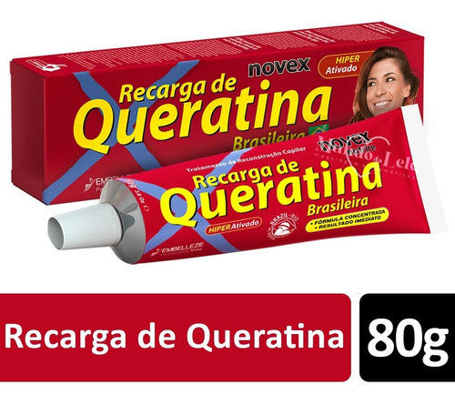 Novex Recarga De Queratina Brasileira - 80g