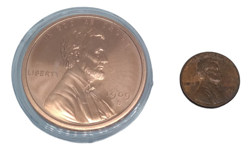 Moneda 1 Onza Cobre Avdp Ley 999 Lincoln Golden State Mint 