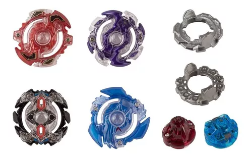 Kit Brinquedo Beyblade Tornado para Meninos com Lançador - Chic