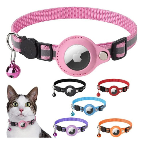 Collar Reflectivo De Mascotas Gargantilla Para Airtag Nailon