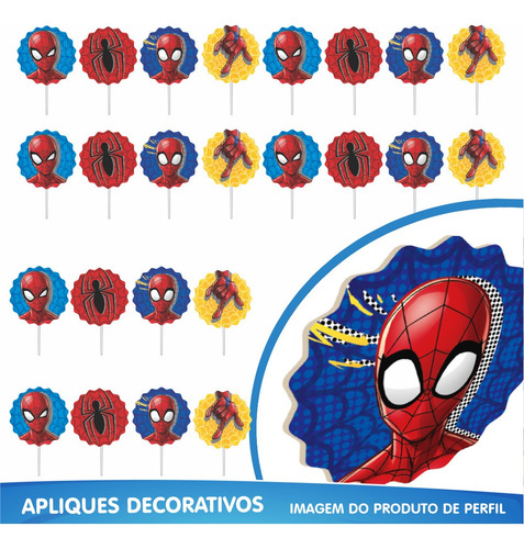 Imagem 9 de 10 de Kit Festa Fácil Homem Aranha - Decoração De Aniversário