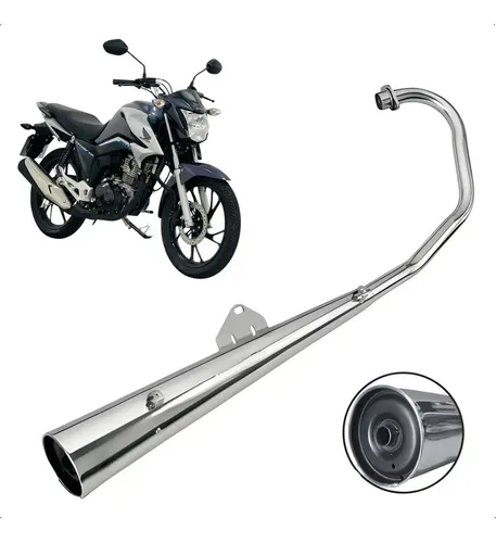 Escapamento Polimet Estralador Cg 160 Fan Titan Start Cargo