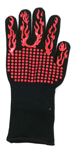1 par de guantes resistentes al calor de estilo n/órdico con silicona costuras guantes de cocina resistencia de alta temperatura antideslizante colores m/últiples,Azul