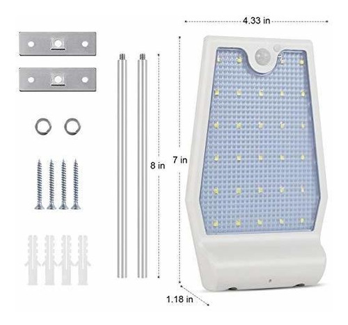 Innogear Aplique Para Luz Solar Pared Canaleta Barra