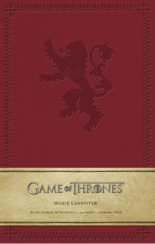  Journal Game Of Thrones: House Lannister Libreta Pasta Dura